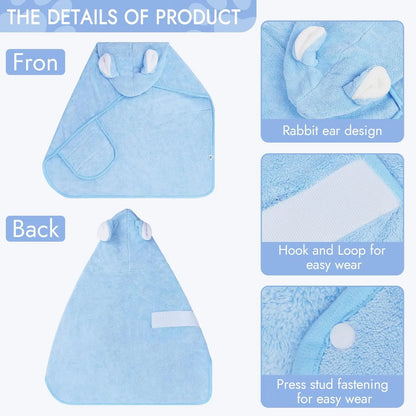 Quick-Dry Dog Bathrobe | Soft Absorbent Pet Towel Robe