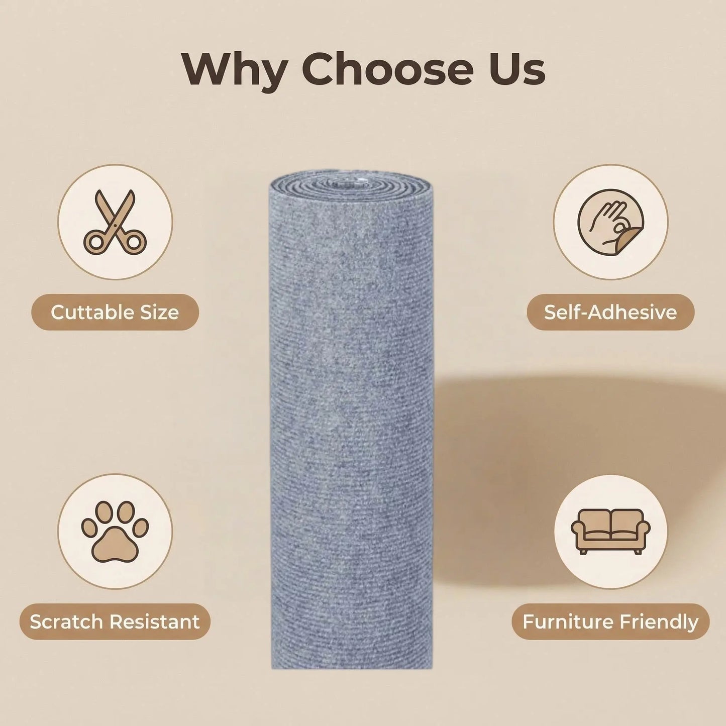 Cat Scratch Sofa Protector | Self-Adhesive Furniture Guard