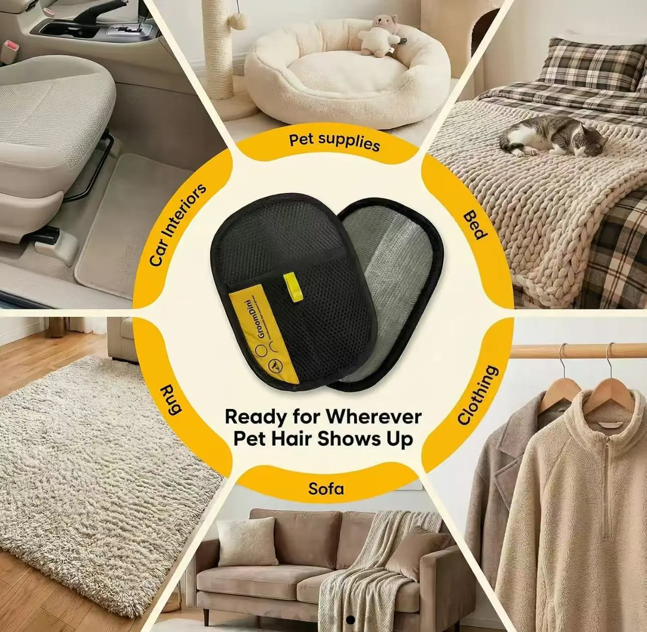 Electrostatic Pet Hair Remover | Removes Fur in Seconds
