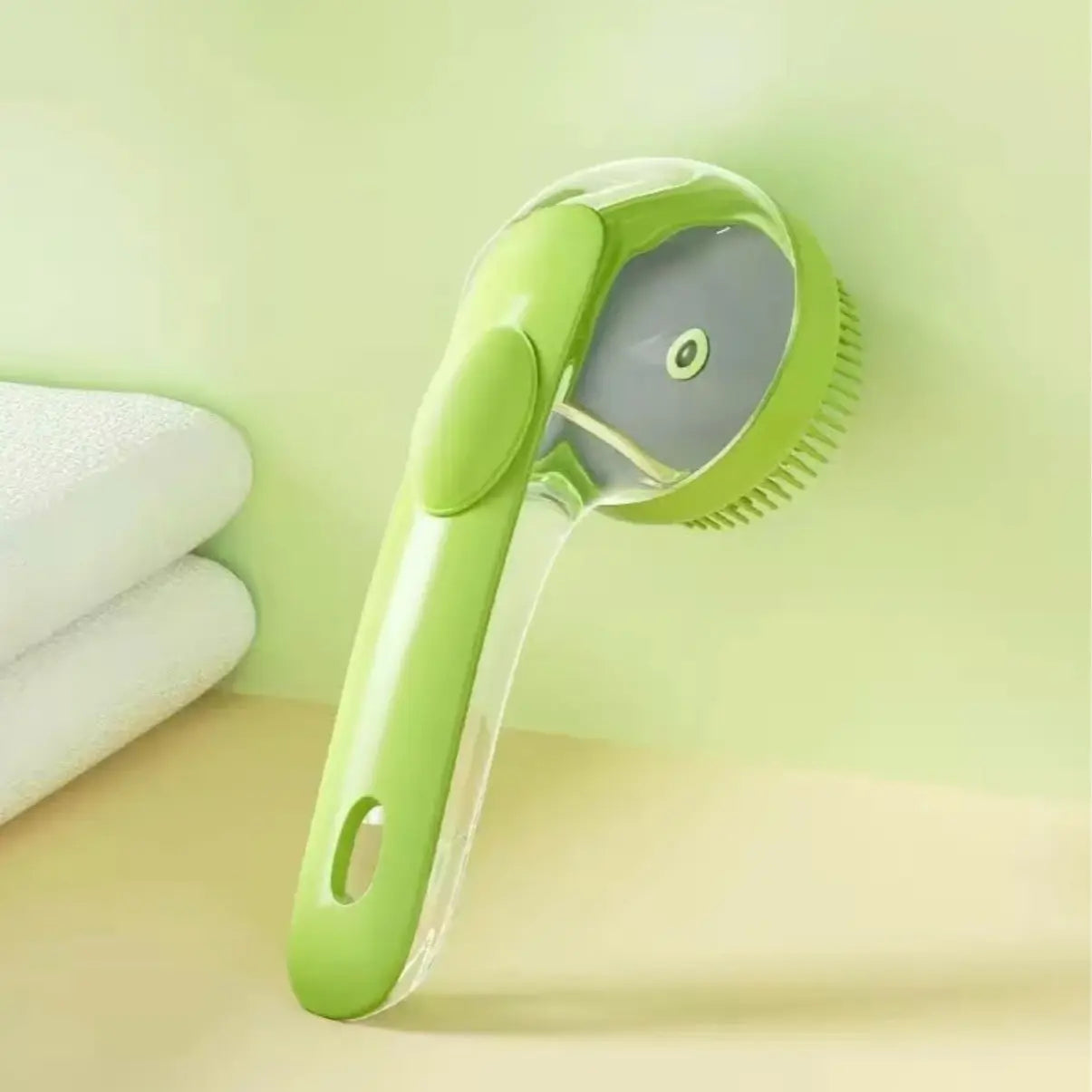 Premium 2-in-1 Pet Grooming & Bath Brush – Built-In Shampoo Dispenser for Dogs and Cats