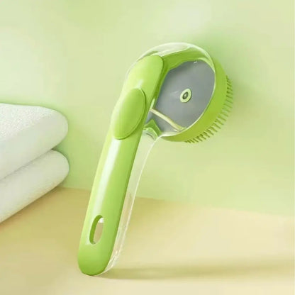 Premium 2-in-1 Pet Grooming & Bath Brush – Built-In Shampoo Dispenser for Dogs and Cats
