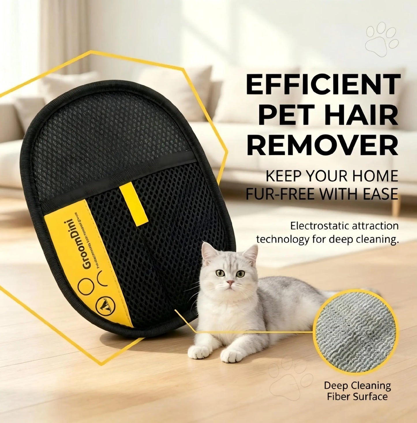 Electrostatic Pet Hair Remover | Removes Fur in Seconds