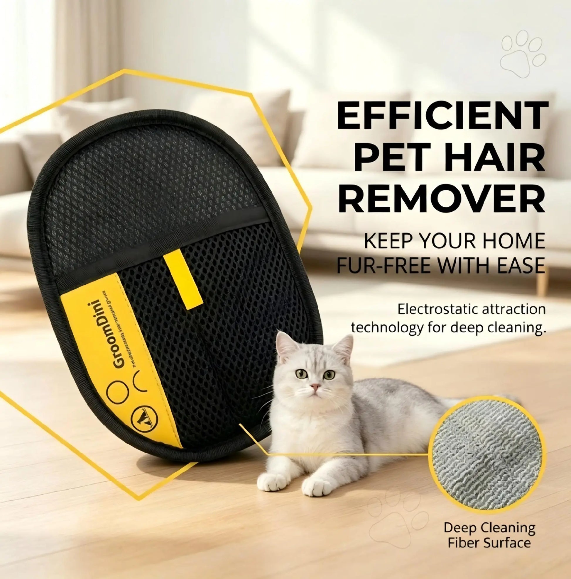 Electrostatic Pet Hair Remover | Removes Fur in Seconds