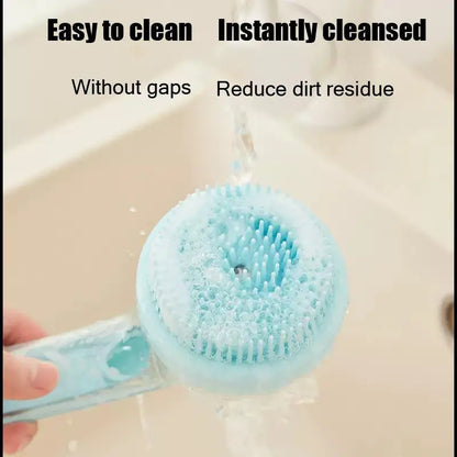 Premium 2-in-1 Pet Grooming & Bath Brush – Built-In Shampoo Dispenser for Dogs and Cats