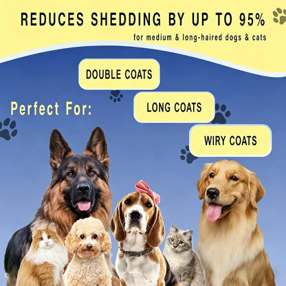 Professional Pet Dematting Comb – Dual-Sided Brush That Removes Knots & Undercoat Without Hurting Your Pet