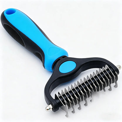 Professional Pet Dematting Comb – Dual-Sided Brush That Removes Knots & Undercoat Without Hurting Your Pet