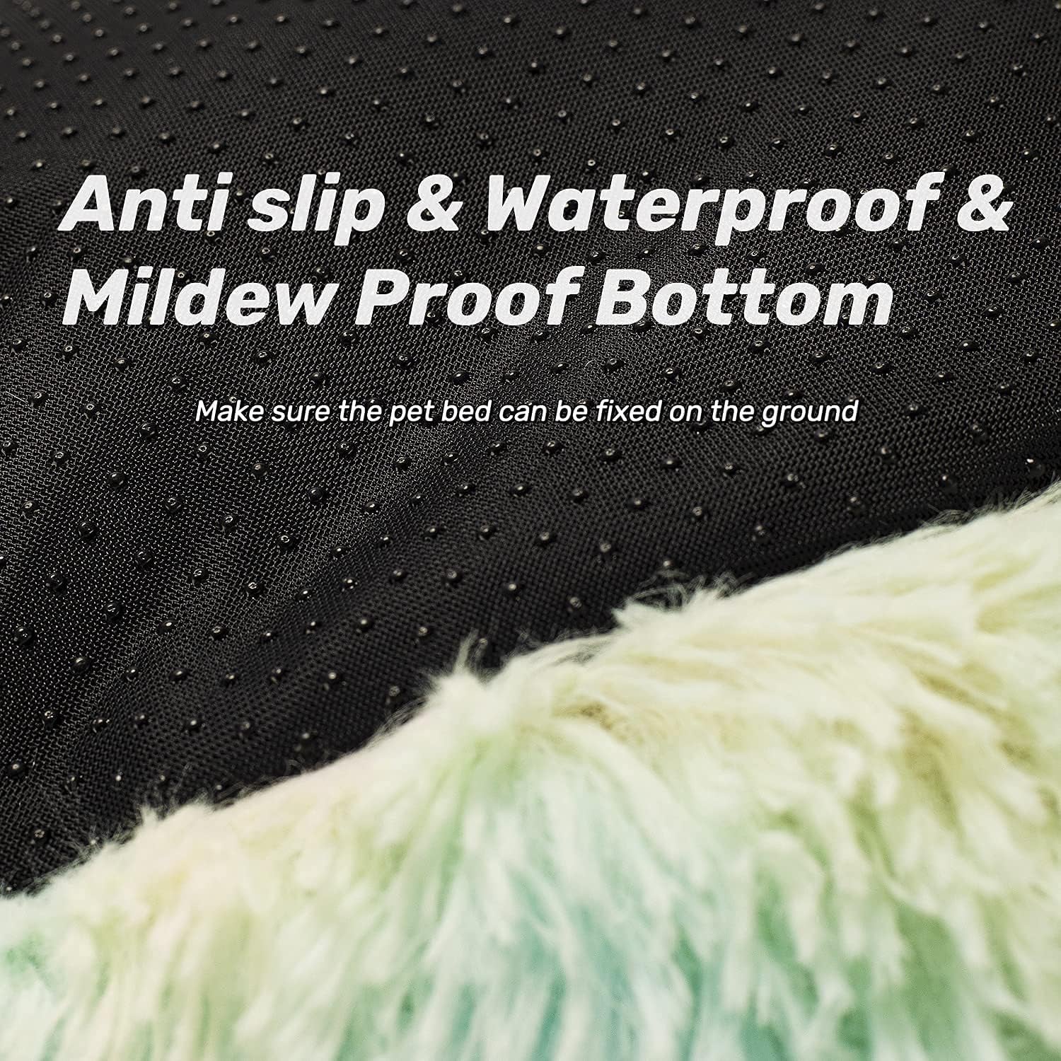 Calming Donut Pet Bed – Ultra-Soft Plush Faux Fur, Anxiety & Joint Relief for Dogs and Cats | Multiple Sizes